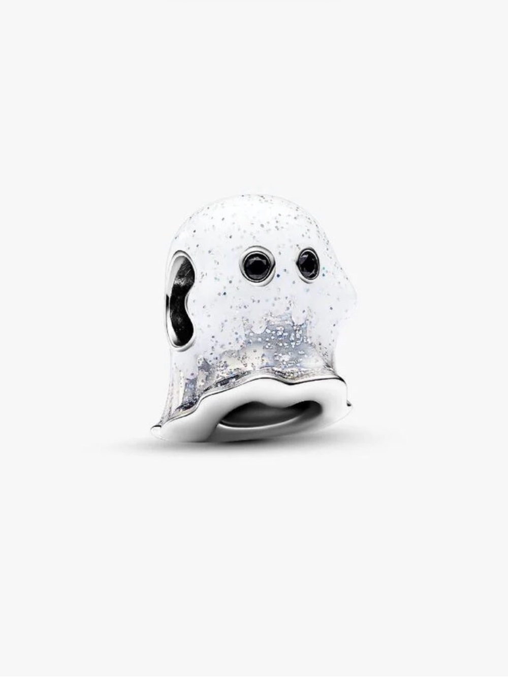 Pandora White Glitter Ghost Charm